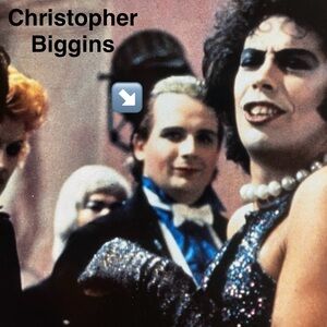 ROCKY HORROR Signed 8x10 Photo / CHRISTOPHER BIGGINS As a Dancing Transylvanian